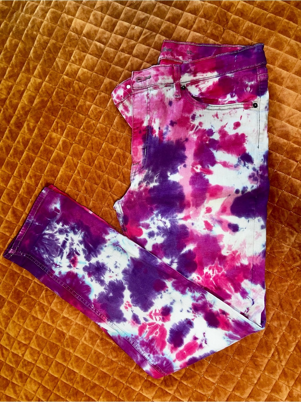 Goodfellow & Co Pink and Purple Tie-Dye Jeans